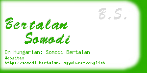 bertalan somodi business card